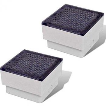 VidaXL 2 LED faretti da incasso 100 x 100 x 68 mm