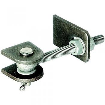 Cerniera Porta 75x19x44x120x25x45 mm GAH Acciaio Grezzo