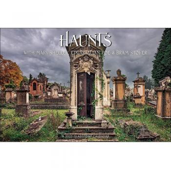 Haunts Deluxe Wall Calendar 2025, Paperback by Media, Gladstone, Like New Use...