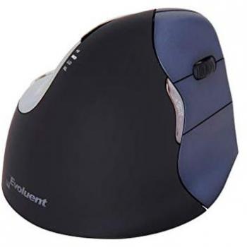Souris d'ordinateur verticale 6 boutons sans fil CONECTICPLUS 2.4 GHz – Noire (Right‑hand)