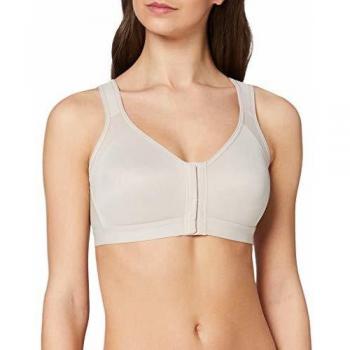 Wireless Beige Posture & Support Bra for Moms
