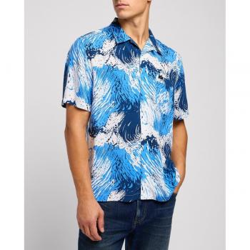 Lee Camicia Corte L – Tendenza Resort, Sfumatura Blu Acquamarina