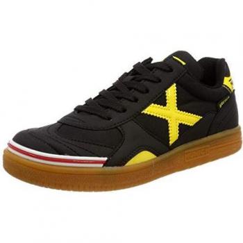 Munich Gresca Indoor Play Cleats – Black, UK 4 (Kids)