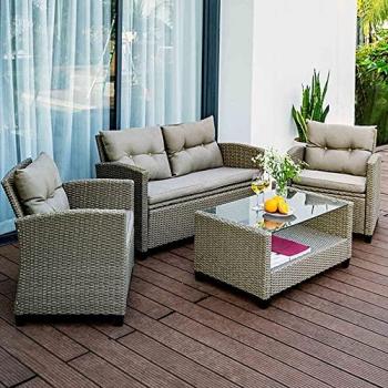 Outdoor Rattan Garden Furniture Set