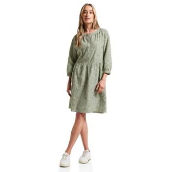 Robe Femme Street One Broderie en Boucles Vert 36