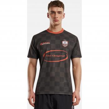Karl Kani Blusa Tricot Grigio Rosso Sangue Nero Bianco