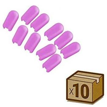 Tapa de neón silicona 6x12mm color rosa, interior, paquete de 10 unidades