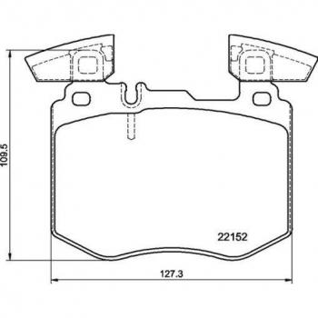BREMBO P 50 159 Bremsbelagsatz für Mercedes-Benz Vorderachse