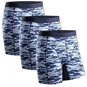 Boxer Uomo in Microfibra, Pacco da 3, Intimo Aderente e Traspirante, Neri, Oeko-Tex