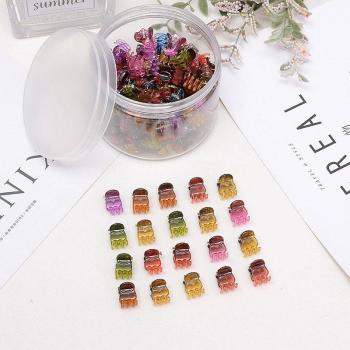 Kunststoff Haar Klaue Clips 20er Set, 1cm und 1,5cm, für Frauen und Mädchen, in Schwarz und Braun