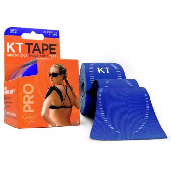 KT TAPE PRO, 20 Tiras, Sonic Azul, Sintético, Precortado