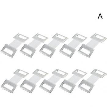 Bandes Élastiques de Sécurisation – 10 Unités – Boucles Aluminium