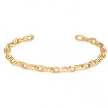 Elli PREMIUM Armreif Bangle Ketten-Look Kombinierbar 925 Silber Damen