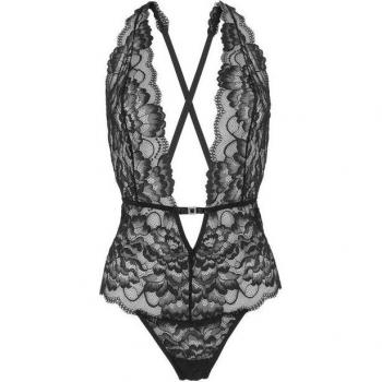 Schwarzer Jette Body 40 – Spitzen