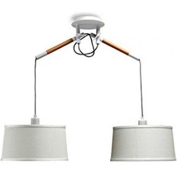 Paralume Mantra Bianco Opaco 2 Luci