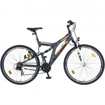 REX Bike 6.1 Fully 26 Mountainbike Jungen Anthrazit 48