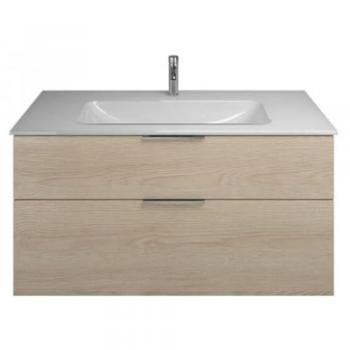 Lavabo in Vetro Burgbad con Mobile Integrato sotto il Lavabo