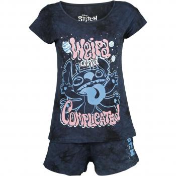 Lilo & Stitch Damen‑Schlafanzug „Weird and Complicated“ – Multicolor, S bis XXL