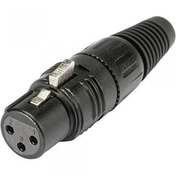Hicon HI-X3CF-B Connettore XLR 3 Pin Nero