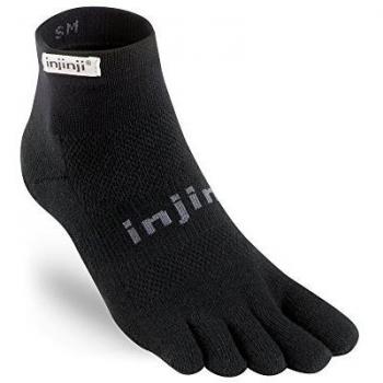 Injinji Mixte Noir Chaussettes 2.0 Run Original Weight Mini Crew
