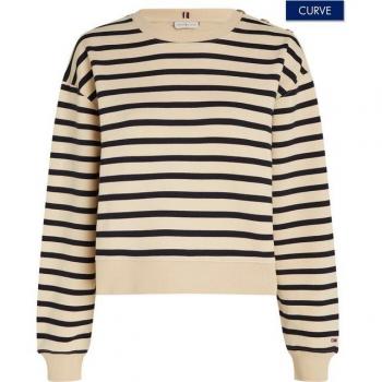 Sudadera mujer Tommy Hilfiger con cuello redondo y fit estándar