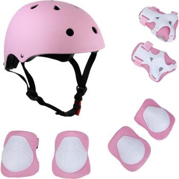 Casco y almohadillas para niños 7 piezas