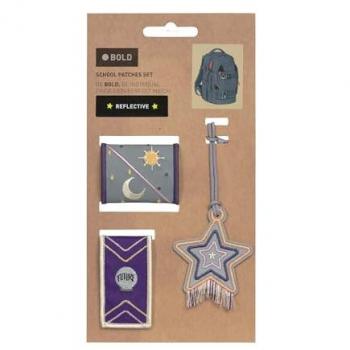 BOLD UNIVERSE Schulranzen-Patches 3er-Set