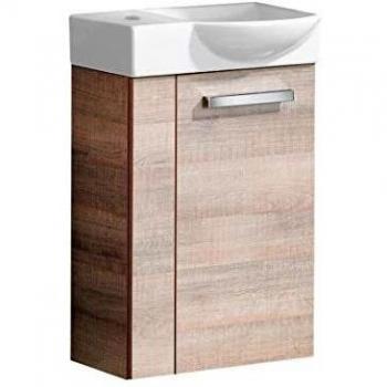 A-VERO 45 cm Breite – rechte Seite Gäste-WC Set (Waschbecken + Unterschrank)