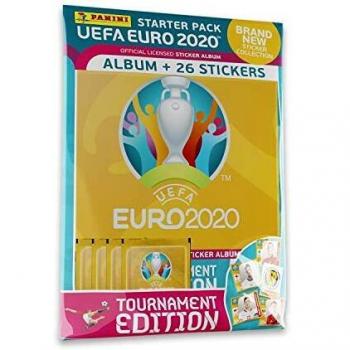 Album Panini Euro 2020-21 avec 4 Pochettes de Stickers