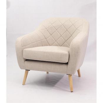 Beige Romimex Poltrona 80x87x80