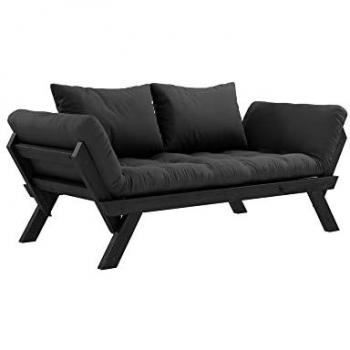 Bebop Schlafsofa von Karup Design, grau/schwarz, mit Futon
