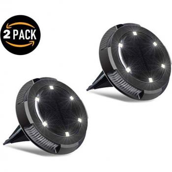 Outdoor Solar Ground Lights 10LED Inground Disk Lights
