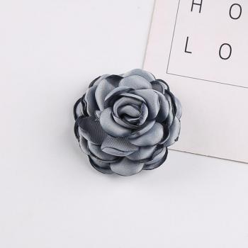 5 Stück Satin-Stoff Blumen 5,5 cm Handgemacht für DIY-Dekorationen