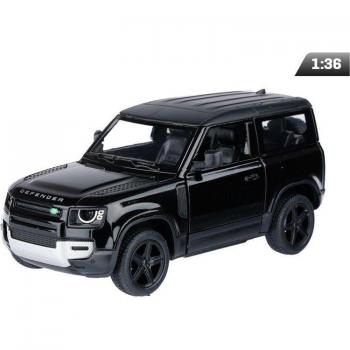 Kinsmart 1:36 Land Rover Defender Zwart Collectorsitem