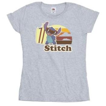 Disney Lilo & Stitch Bitten Surfboard Cotton Shirt – Grey