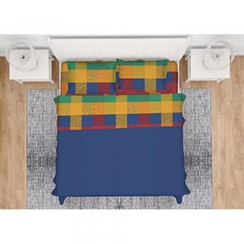 Completo Lenzuola In 100% Cotone Made in Italy Disegno Scotland
