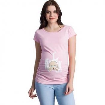 M.M.C. Schwangerschaftsshirt Will Rock You in Pink