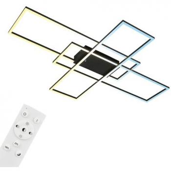 Plafoniera LED nera Roami