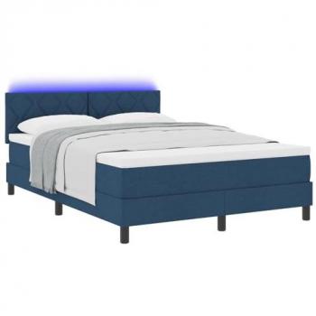 Étoile Bleue 140x190 cm – Lit Sommier Matelas + Éclairage LED