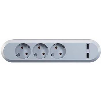 Bachmann Steckdosenleiste 'SMART', 3-fach, 2 x USB