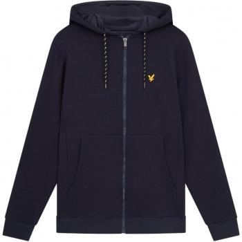 Navy Marine Fleece‑Pulli mit Kapuze und Reißverschluss – Lyle & Scott 2XL