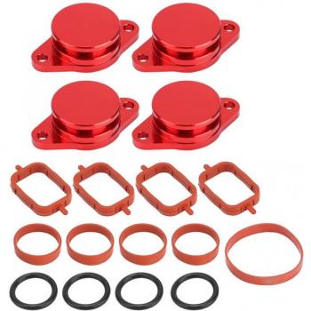 Mud Guard 4x33mm Engine Swirl Flaps Delete Blanking Plugs Set with Rubber Gaskets for BMW M47