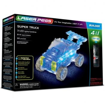Confezione Laser Pegs Costruzioni Luminose 4×1 Super Truck