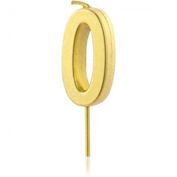 Gold Birthday Cake Number Toppers