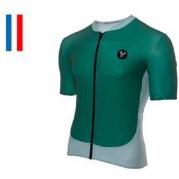 Short Sleeve Lezbra Verde Giacca