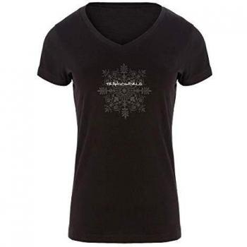 Camiseta de mujer Trangoworld Yogafit, color negro, XS