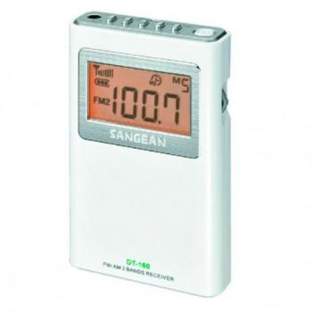 Pocket 160 AM/FM Radio by Sangean – White