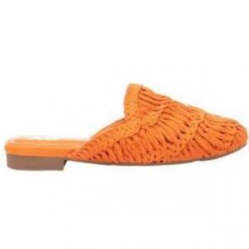 Zuecos de mujer planos Xti 142890 con tejido textil trenzado
