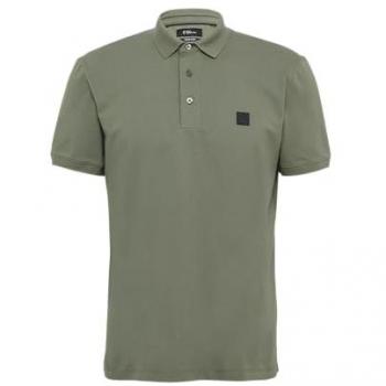 BLACK LABEL Polo-Shirt s.Oliver – Kurzarm Piqué aus Baumwollstretch, Patchlogo