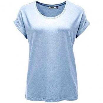 Camiseta de mujer Only Onlmoster S/S O-neck, Azul (Cashmere Blue), XS